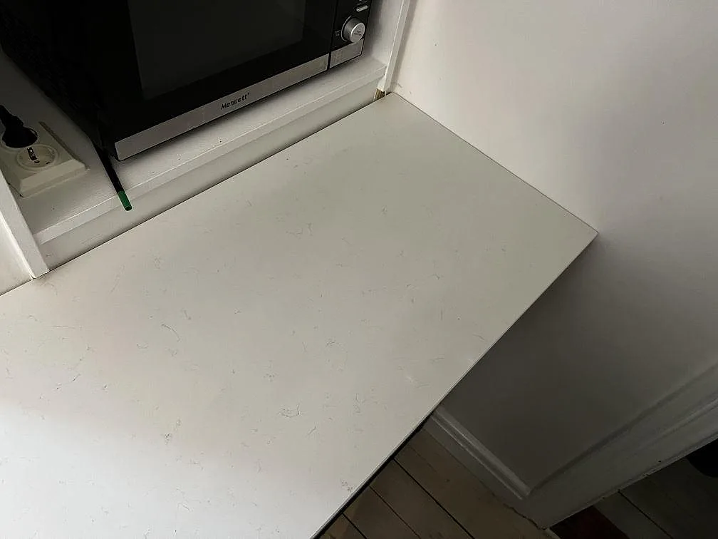 Køkkenbordplade i Technistone Noble Supreme White, Trelleborg – billede 8