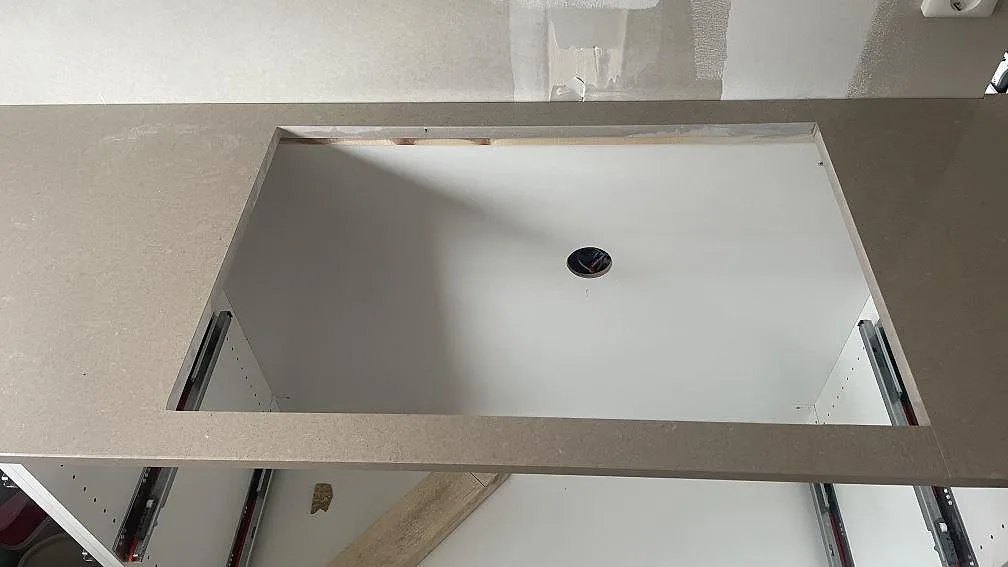 Køkkenbordplade i Technistone Noble Troya, Höllviken – billede 7