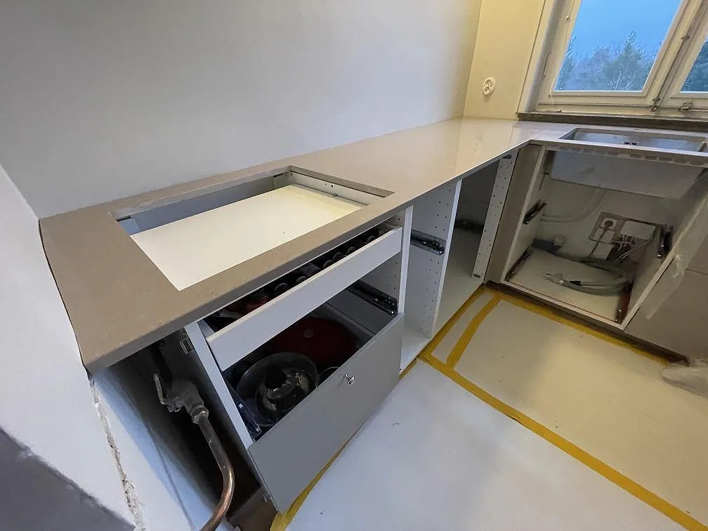 Køkkenbordplade i Technistone Noble Troya, Stockholm – billede 4