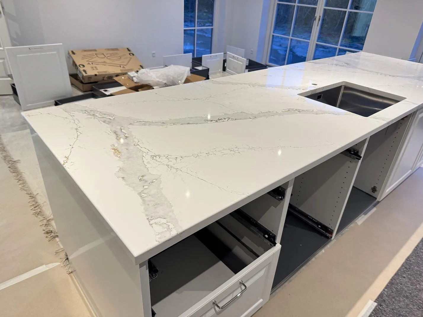 Køkkenbordplade i Technistone Volegno, Skovlunde – billede 2