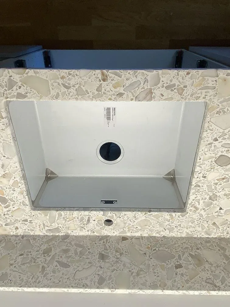 Køkkenbordplade i Terazzo Calacatta, Staffanstorp – billede 4