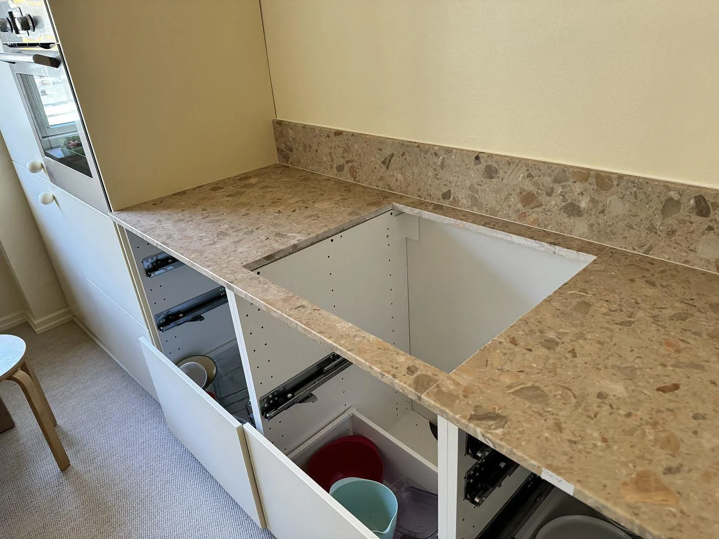 Køkkenbordplade i Terrazzo Breccia Oniciata, Malmö – billede 4