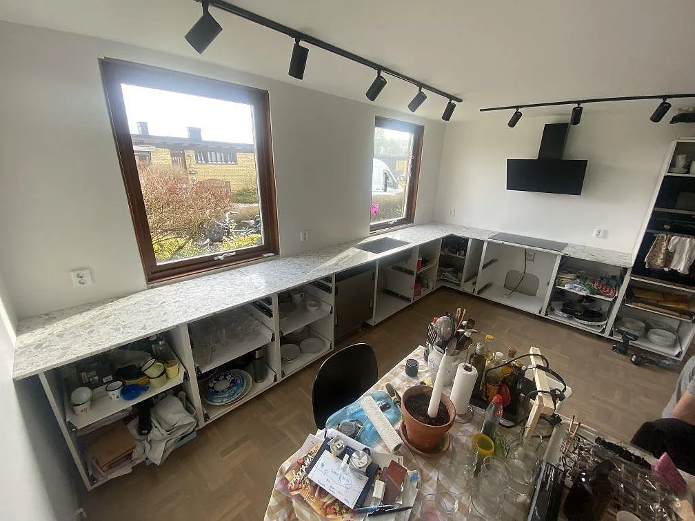 Køkkenbordplade i Terrazzo Calacatta, Bjärred – billede 2