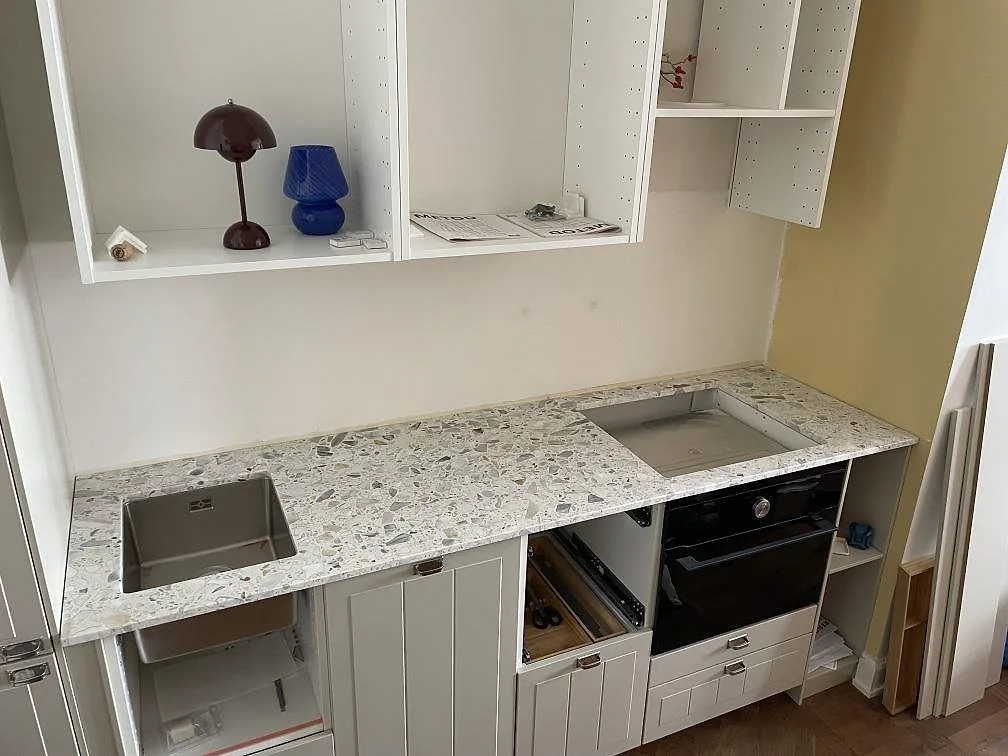 Køkkenbordplade i Terrazzo Calacatta, Stockholm – billede 2
