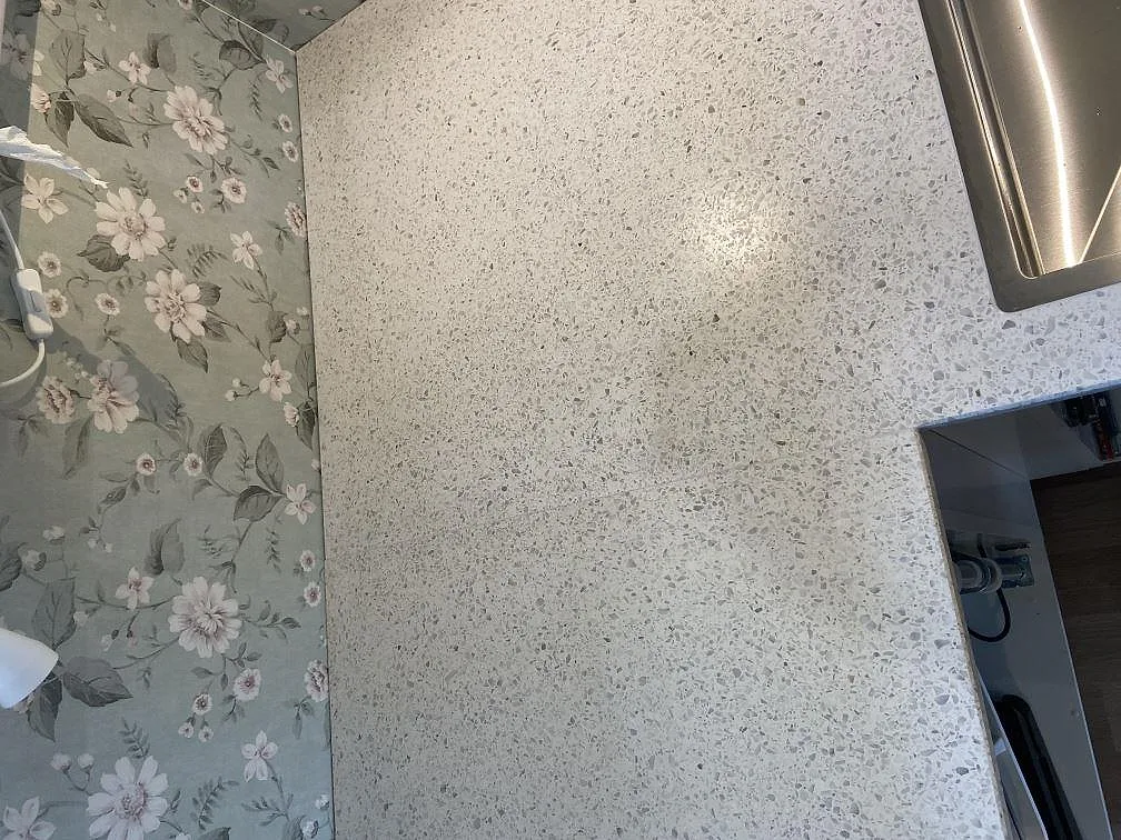 Køkkenbordplade i Terrazzo Carrara, Ramdala – billede 3