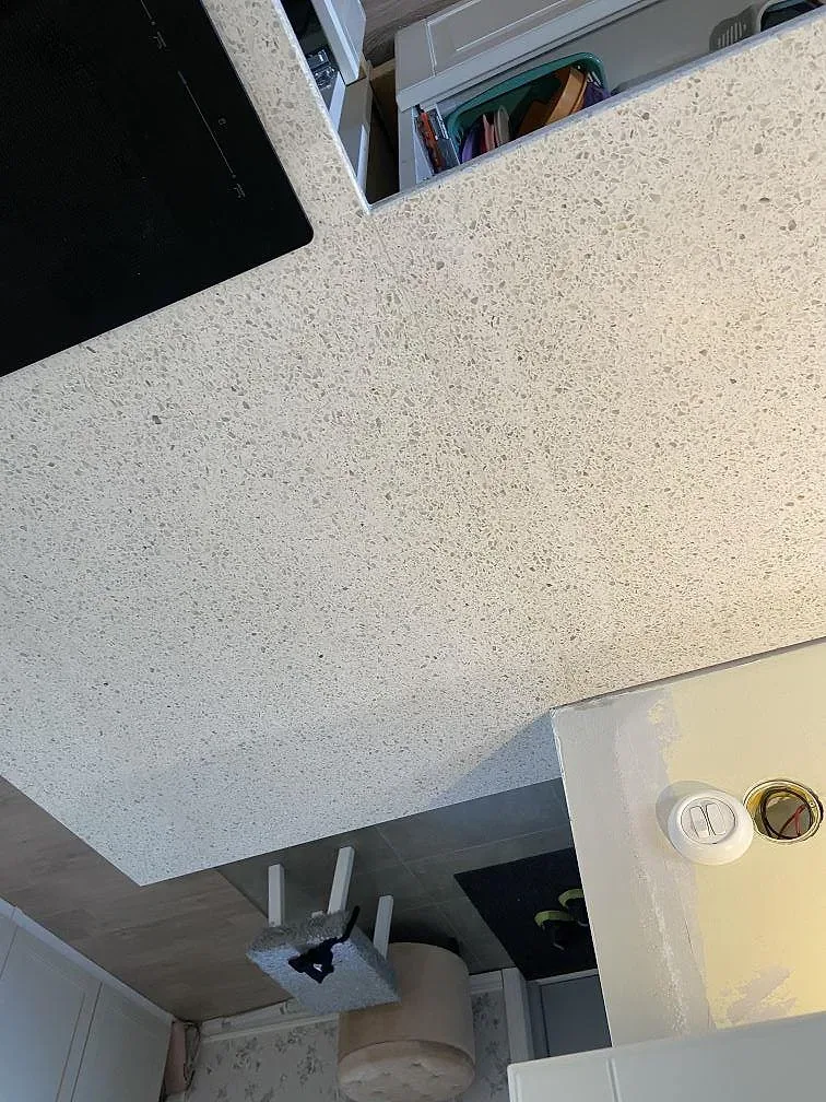 Køkkenbordplade i Terrazzo Carrara, Ramdala – billede 4