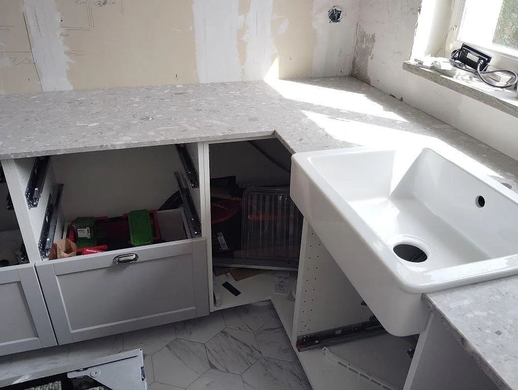 Køkkenbordplade i Terrazzo Fior Di Pesco, Hägersten – billede 3