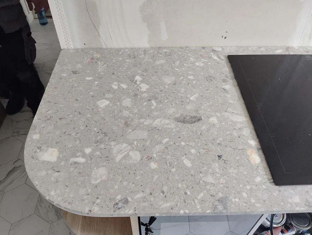 Køkkenbordplade i Terrazzo Fior Di Pesco, Hägersten – billede 4