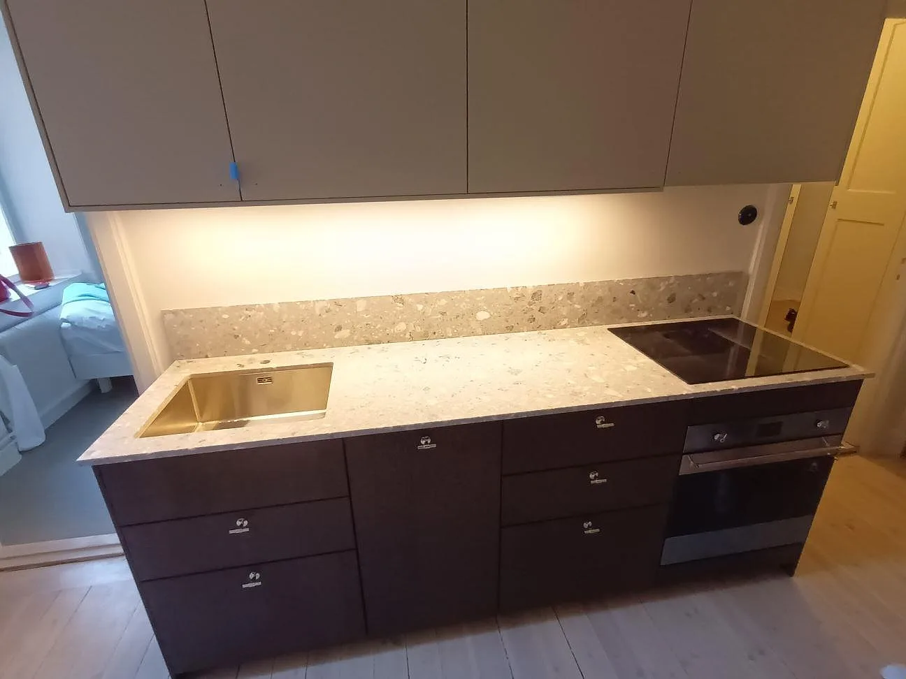 Køkkenbordplade i Terrazzo Fior Di Pesco, Stockholm
