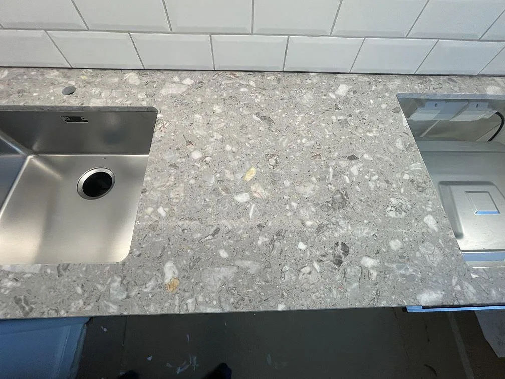 Køkkenbordplade i Terrazzo Fior Di Pesco, Stockholm – billede 2