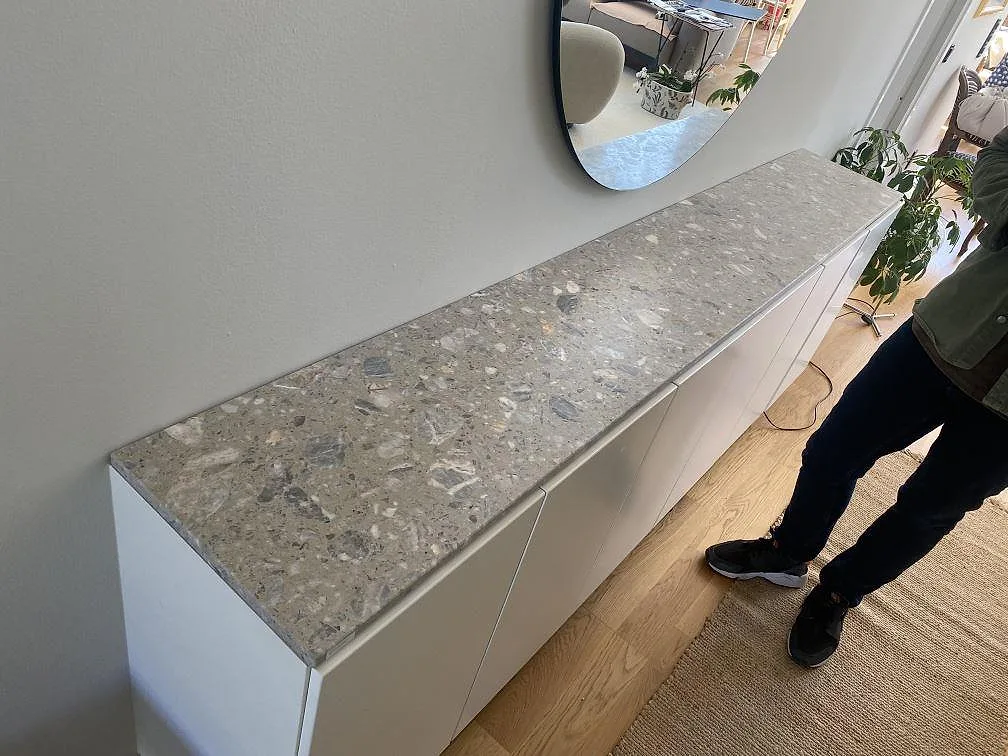 Bordplade i Terrazzo Fior Di Pesco, Träslövsläge – billede 2