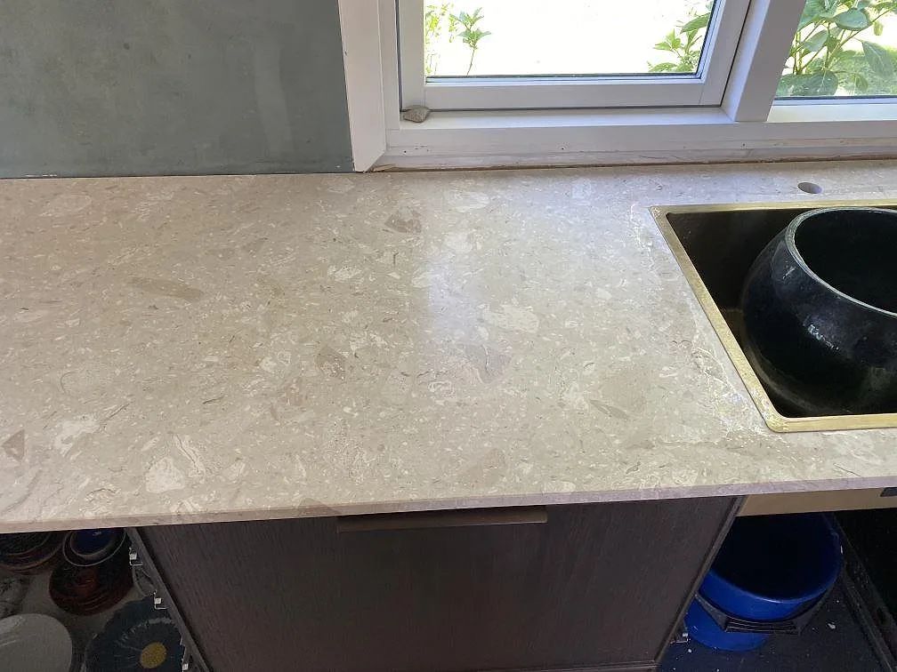 Køkkenbordplade i Terrazzo Perlato Royal, Espergærde – billede 5