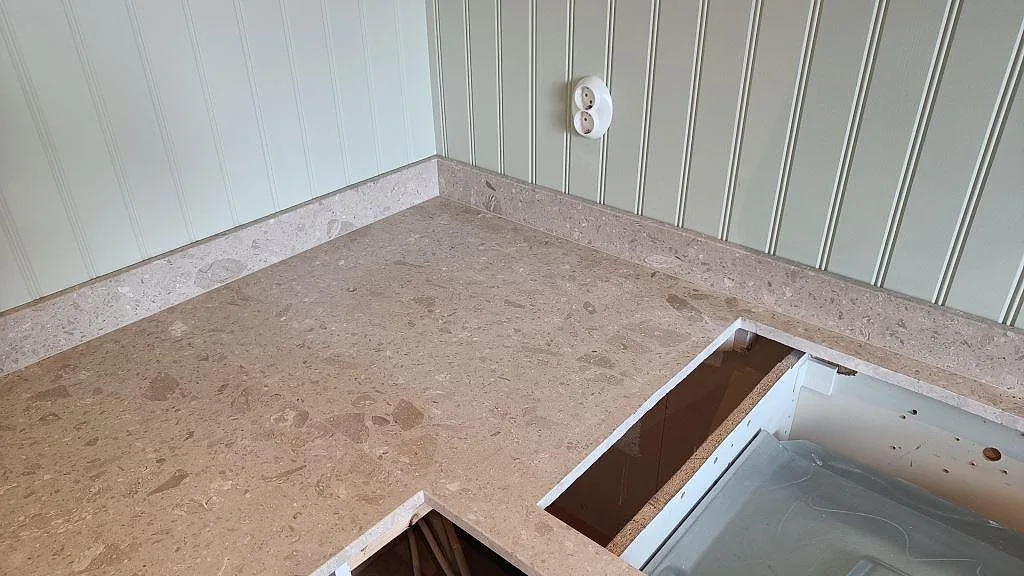 Køkkenbordplade i Terrazzo Perlato Royal, Göteborg – billede 6