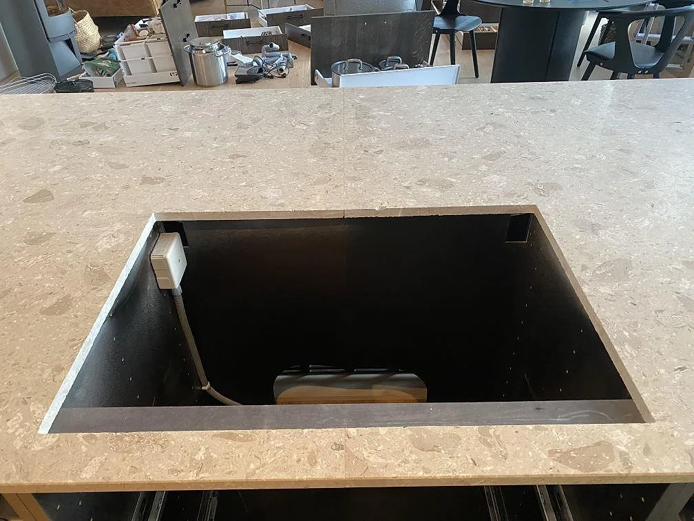 Køkkenbordplade i Terrazzo Perlato Royal, Höllviken – billede 6