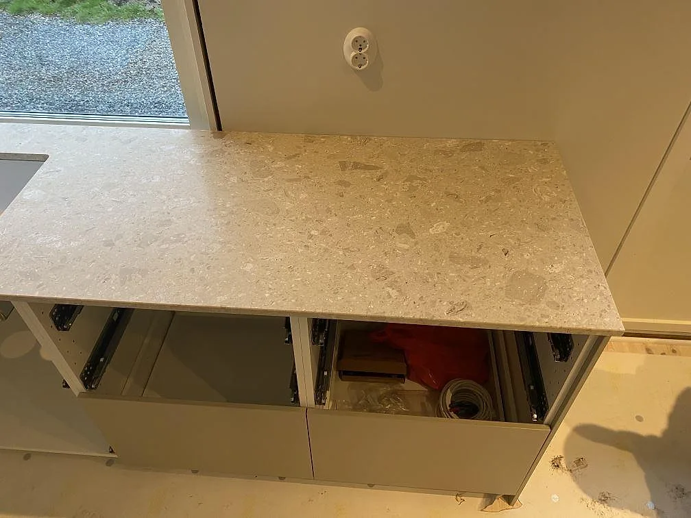 Køkkenbordplade i Terrazzo Perlato Royal, Kungsbacka – billede 6