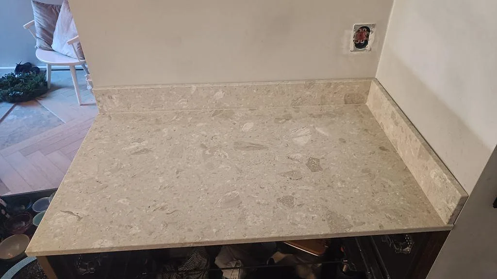 Køkkenbordplade i Terrazzo Perlato Royal, Limhamn – billede 7