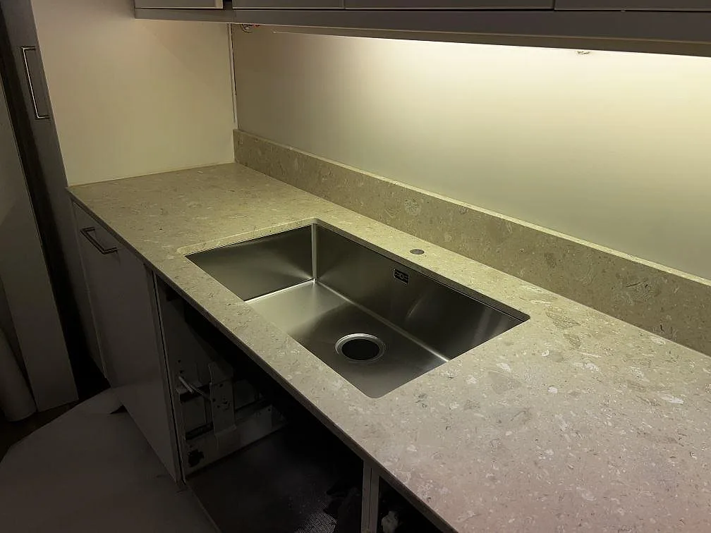 Køkkenbordplade i Terrazzo Perlato Royal, Malmö – billede 2