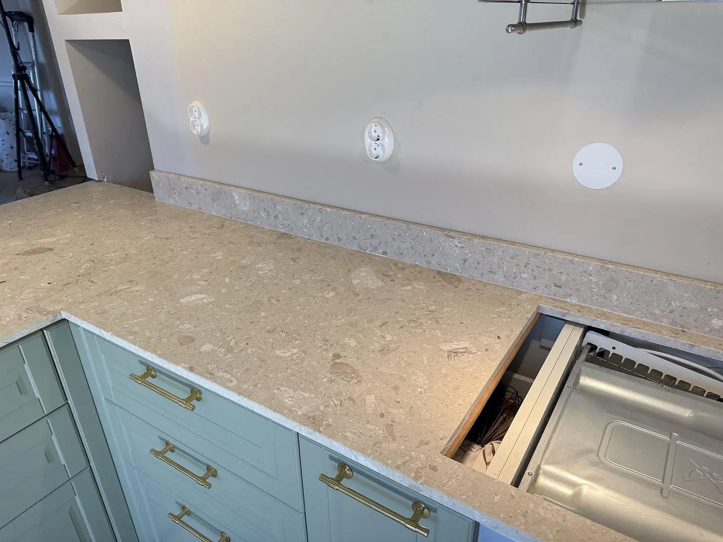 Køkkenbordplade i Terrazzo Perlato Royal, Malmö – billede 2