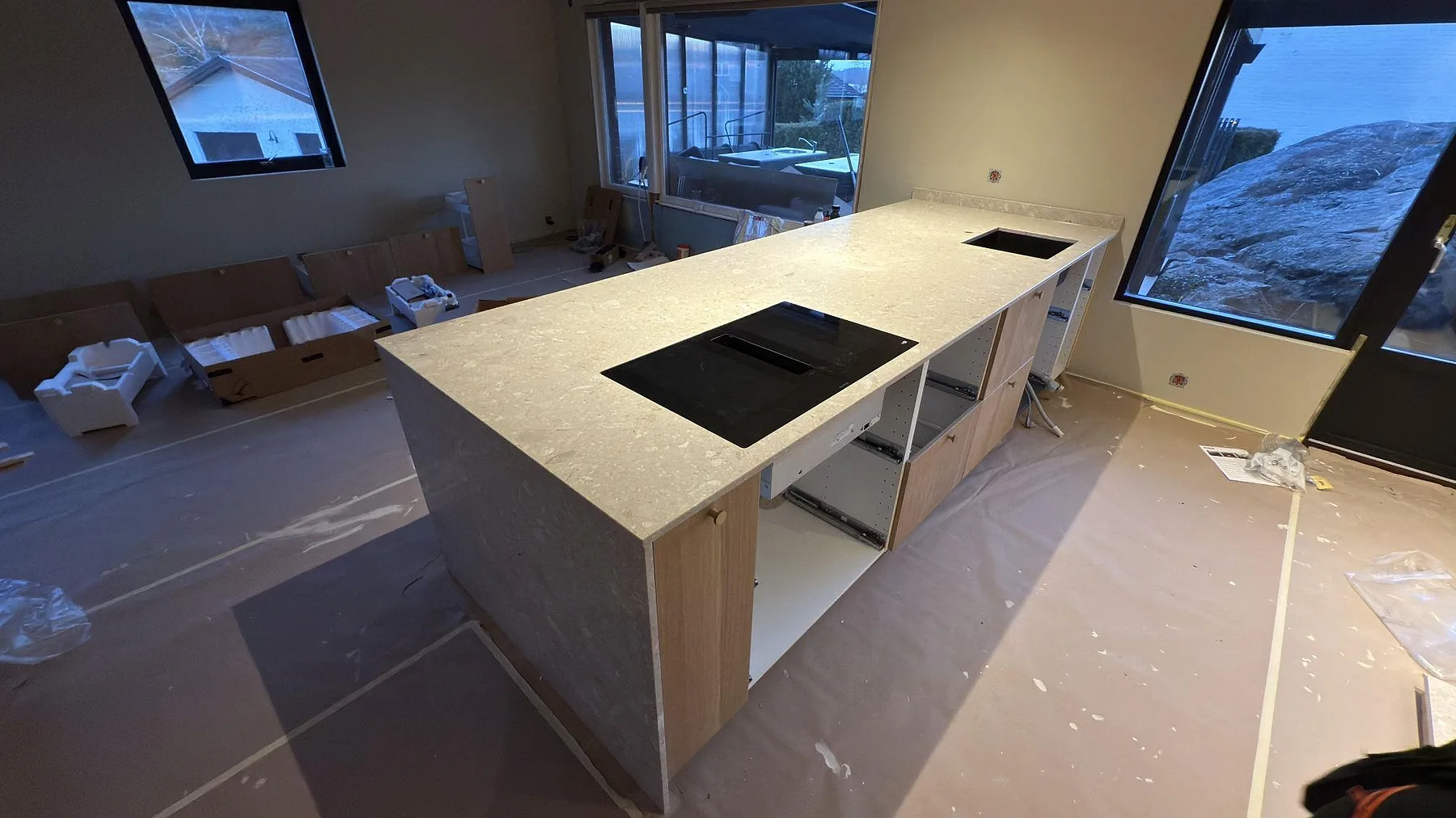 Køkkenbordplade i Terrazzo Perlato Royal, Tyresö – billede 3