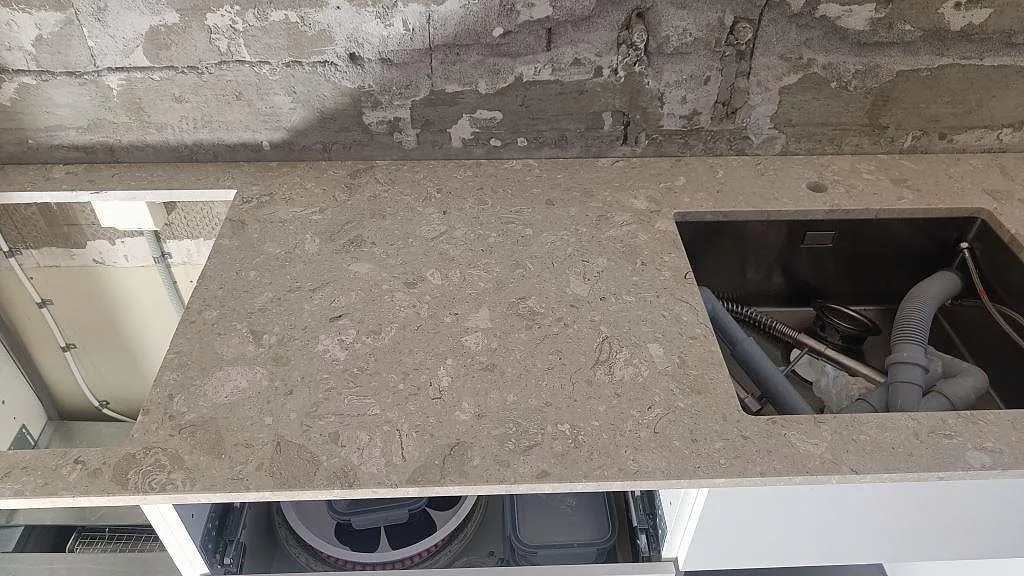 Køkkenbordplade i Terrazzo Perlato Royal, Ystad – billede 4