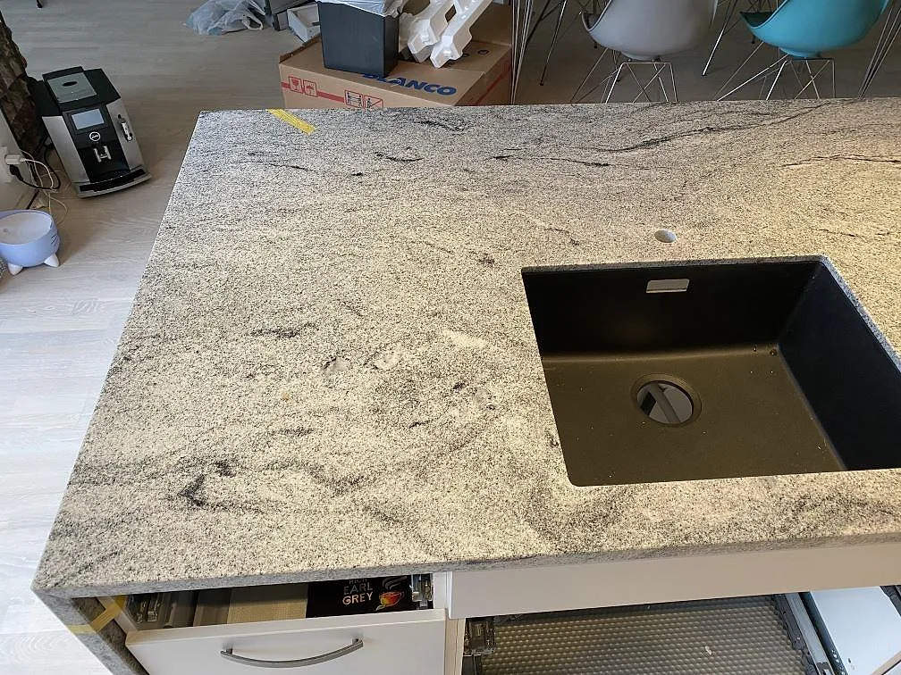 Køkkenbordplade i Viscont White, Lomma – billede 5