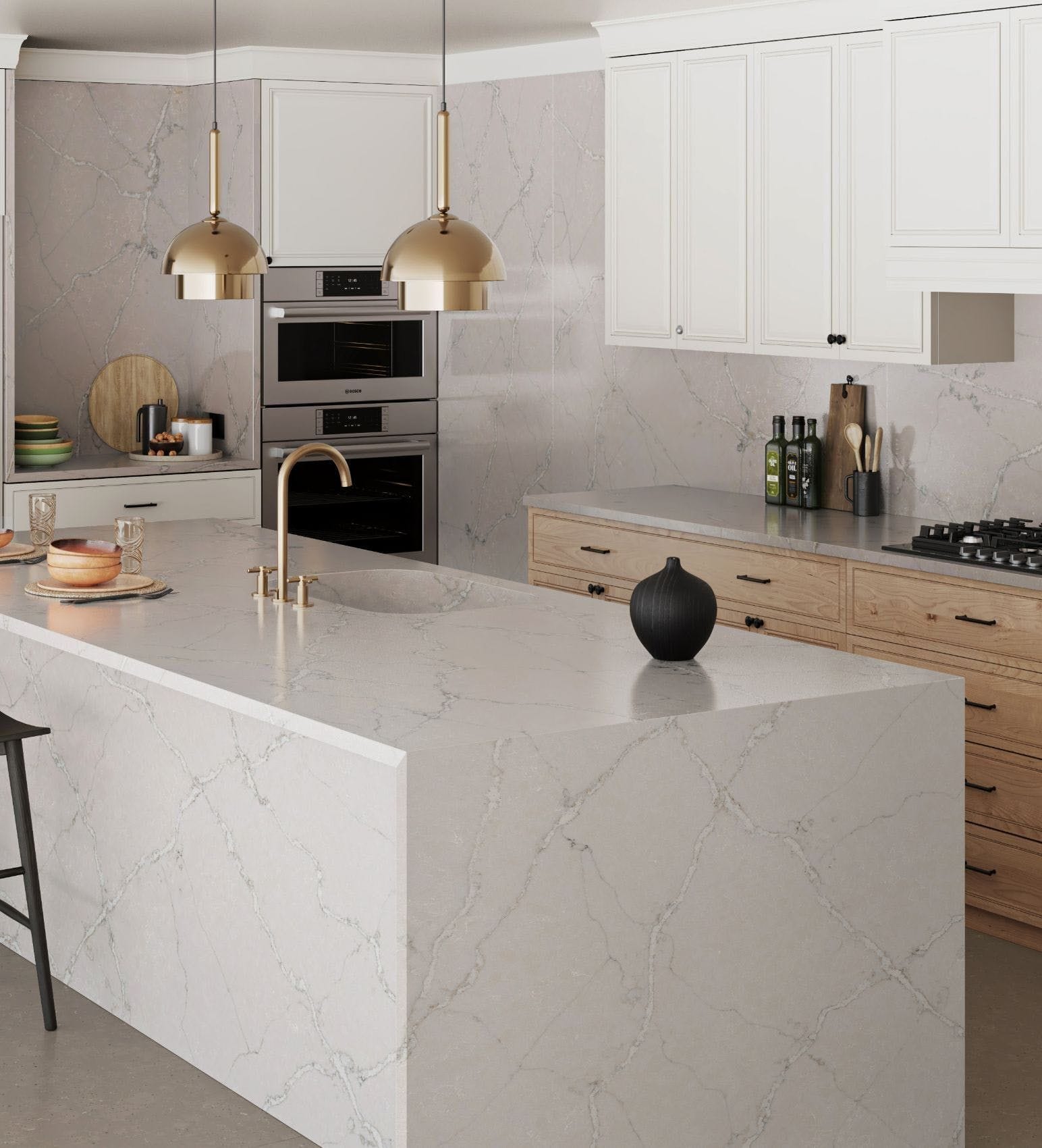 Silestone Victorian silver