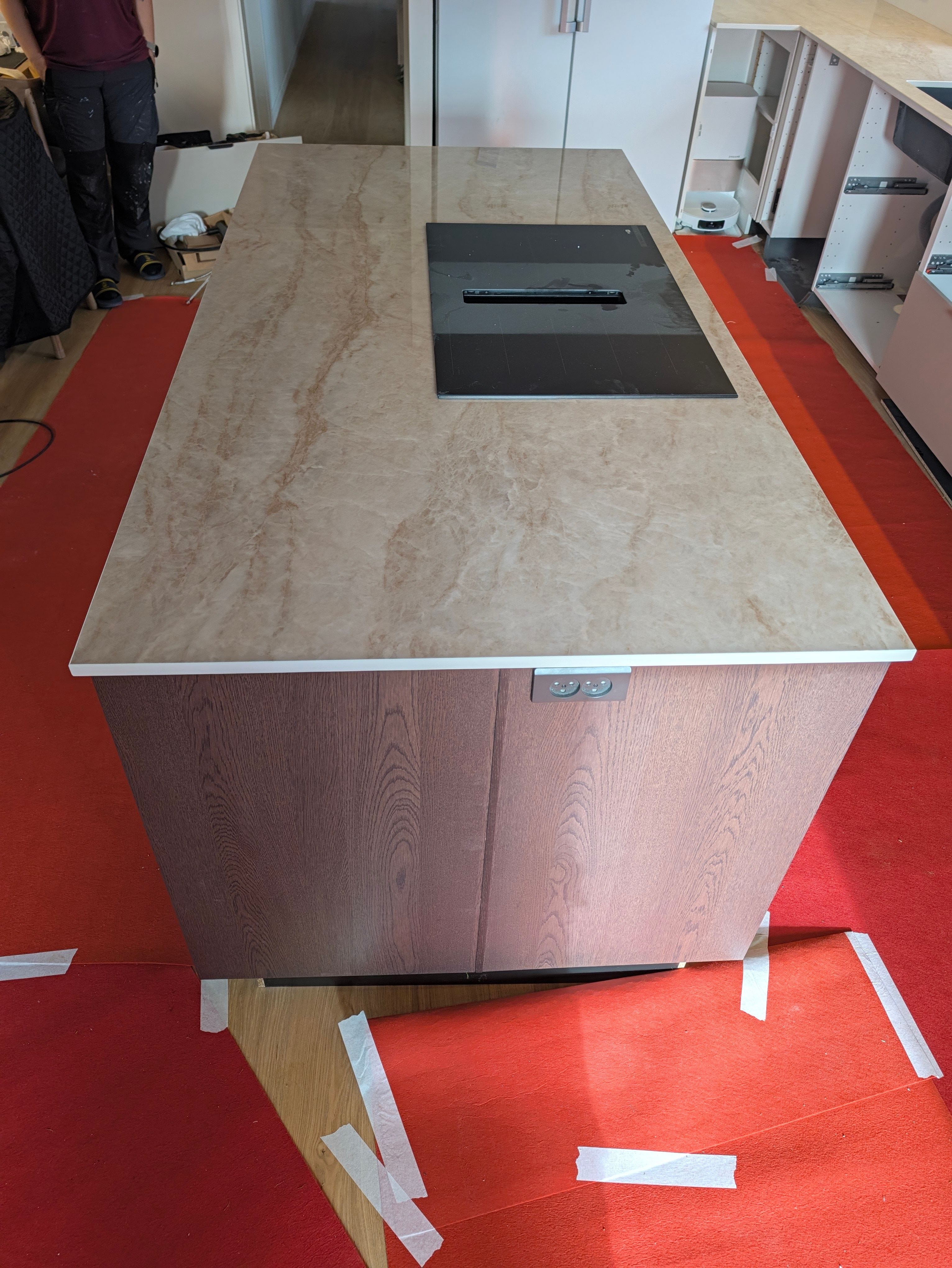 Gennemført projekt: Køkkenbordplade i Makrana i Roskilde.
