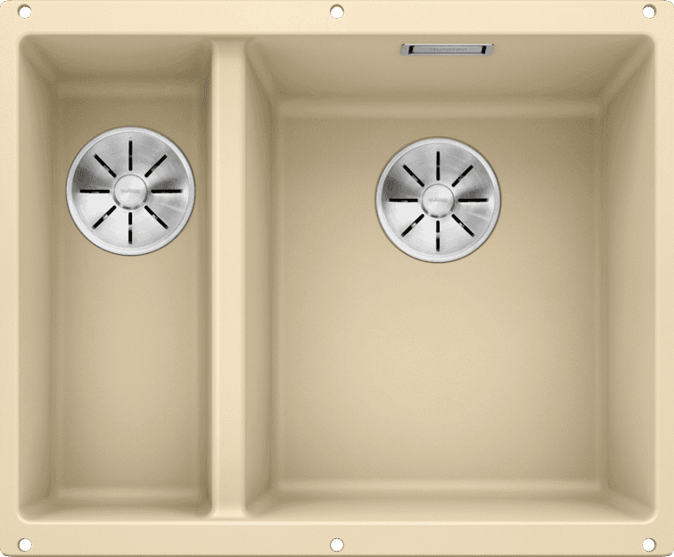 Blanco Subline 340/160 U - Stor kumme til højre Silgranit Infino - Stor kumme til højre - Jasmin