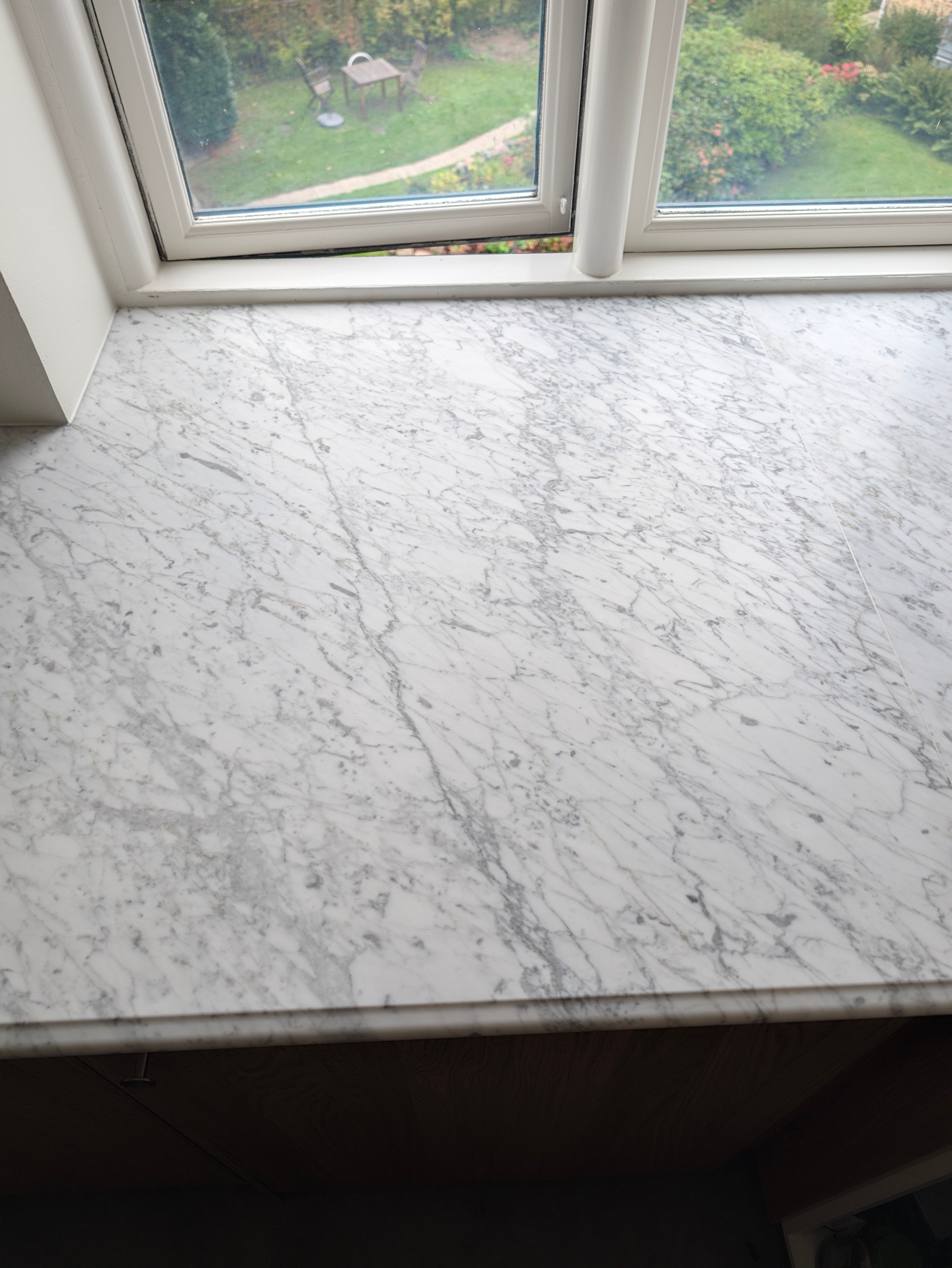 Marmorbordplade i Carrara C i Charlottenlund – billede 4