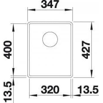 Blanco Subline 320-F Silgranit Infino - Perlegrå