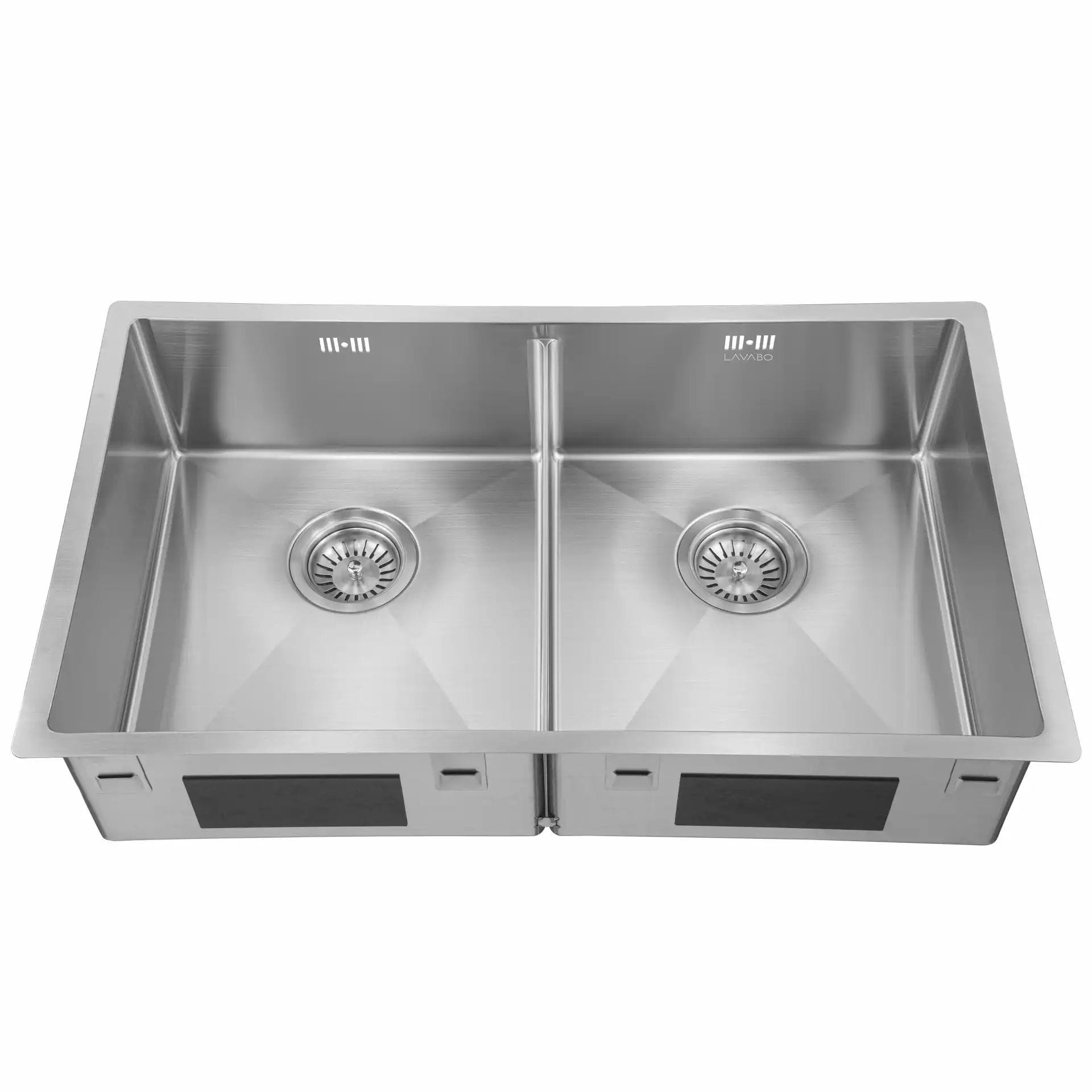 Lavabo Kubus 740 Soft slim dobbelt vask