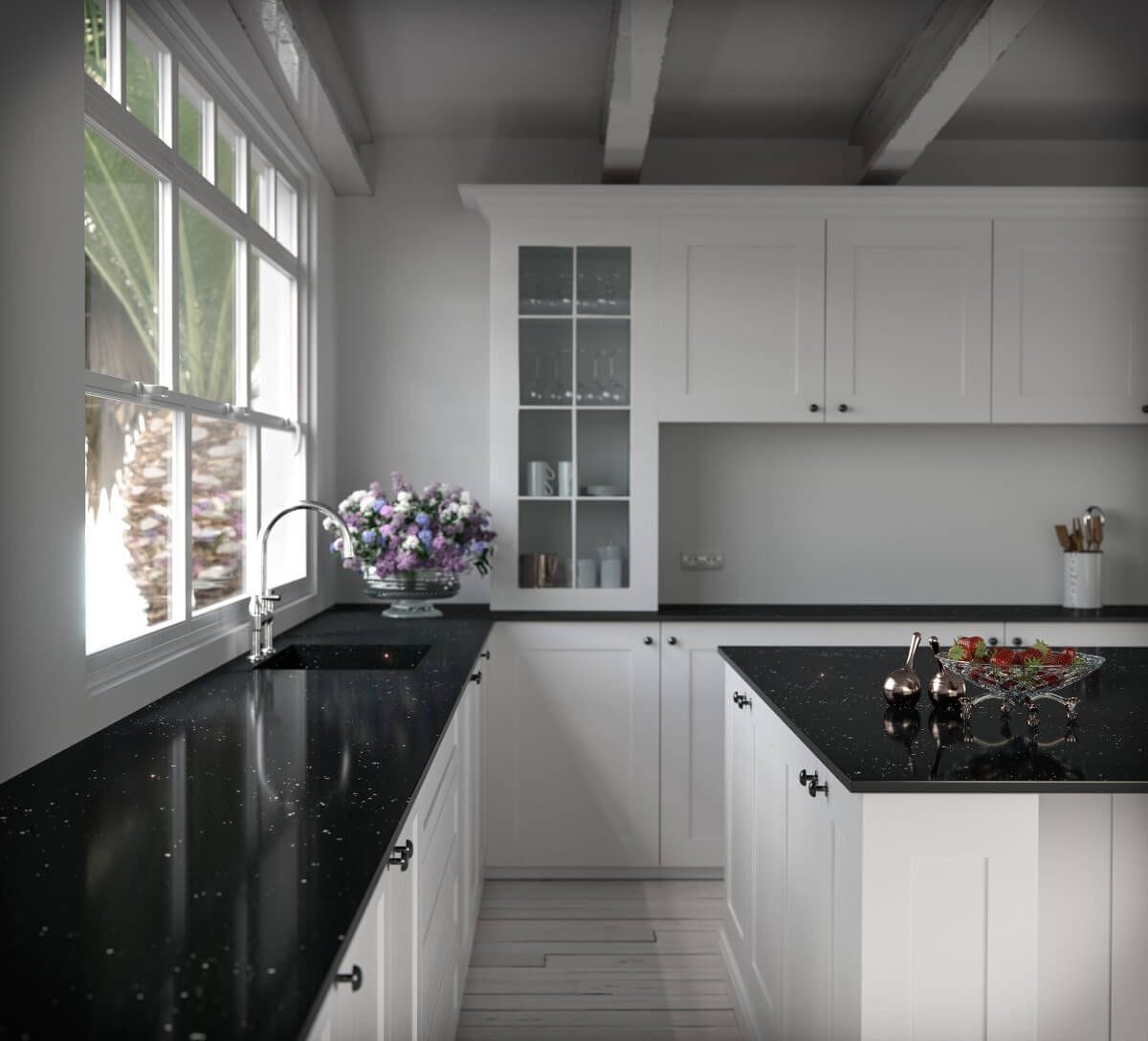 Silestone Negro Stellar